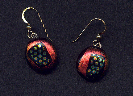 Dichroic Glass Earrings