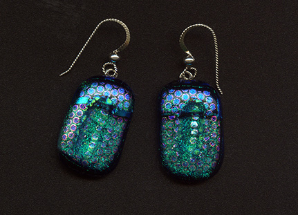 Dichroic Glass Earrings