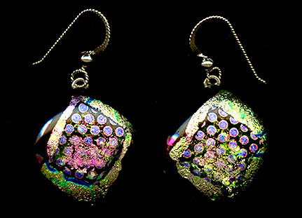 Dichroic Glass Earrings