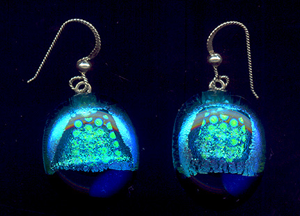 Dichroic Glass Earrings