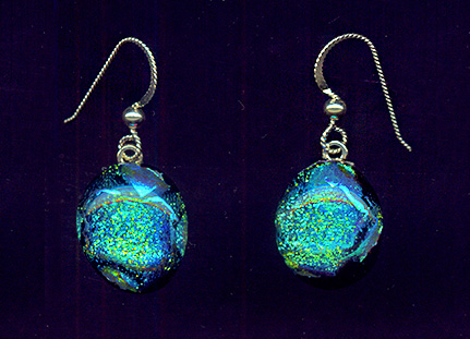 Dichroic Glass Earrings